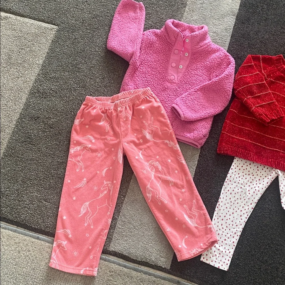 Girls Jessica Simpson sweater set and carters set- size 3/4T